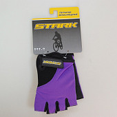 Велоперчатки Stark NC-668 черно-фиолетовые